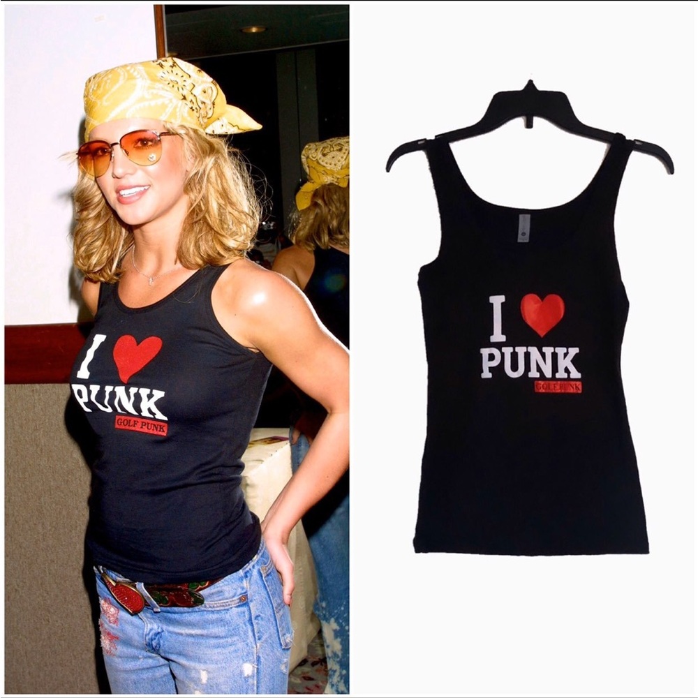 I Love Punk Tank top. BNWOT seen on Britney Spears